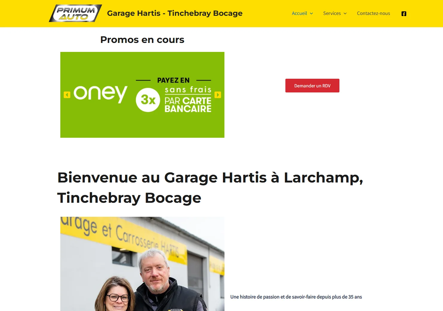 Lire la suite à propos de l’article Le Garage Hartis à Tinchebray Bocage dévoile son nouveau site internet avec Athiscom !